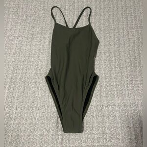 Jolyn Clothing Army Green One Piece Swimsuit